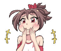 Gif animé rire fille